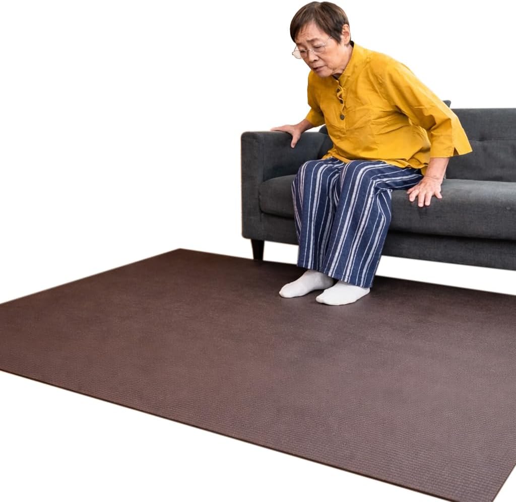 パターマット工房｜楽々介護 すべらん助マット 150cm×1m 滑り止め 立ち上がりマット 転倒防止 高齢者 廊下・寝室・ベッド横 足元 歩行安定 100cm HOMECHOCO